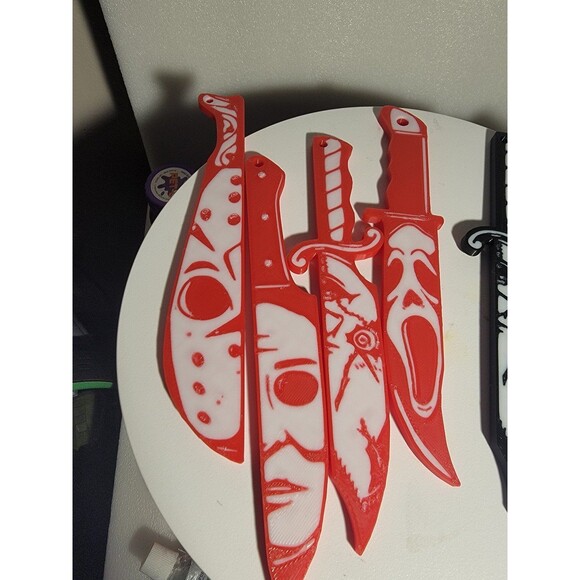 3D Printed Horror Movie Knife Set 4 (Plastic) - Picture 7 of 7
